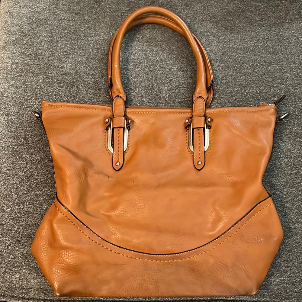 Leather Tote w/Handles or Removable Strap
